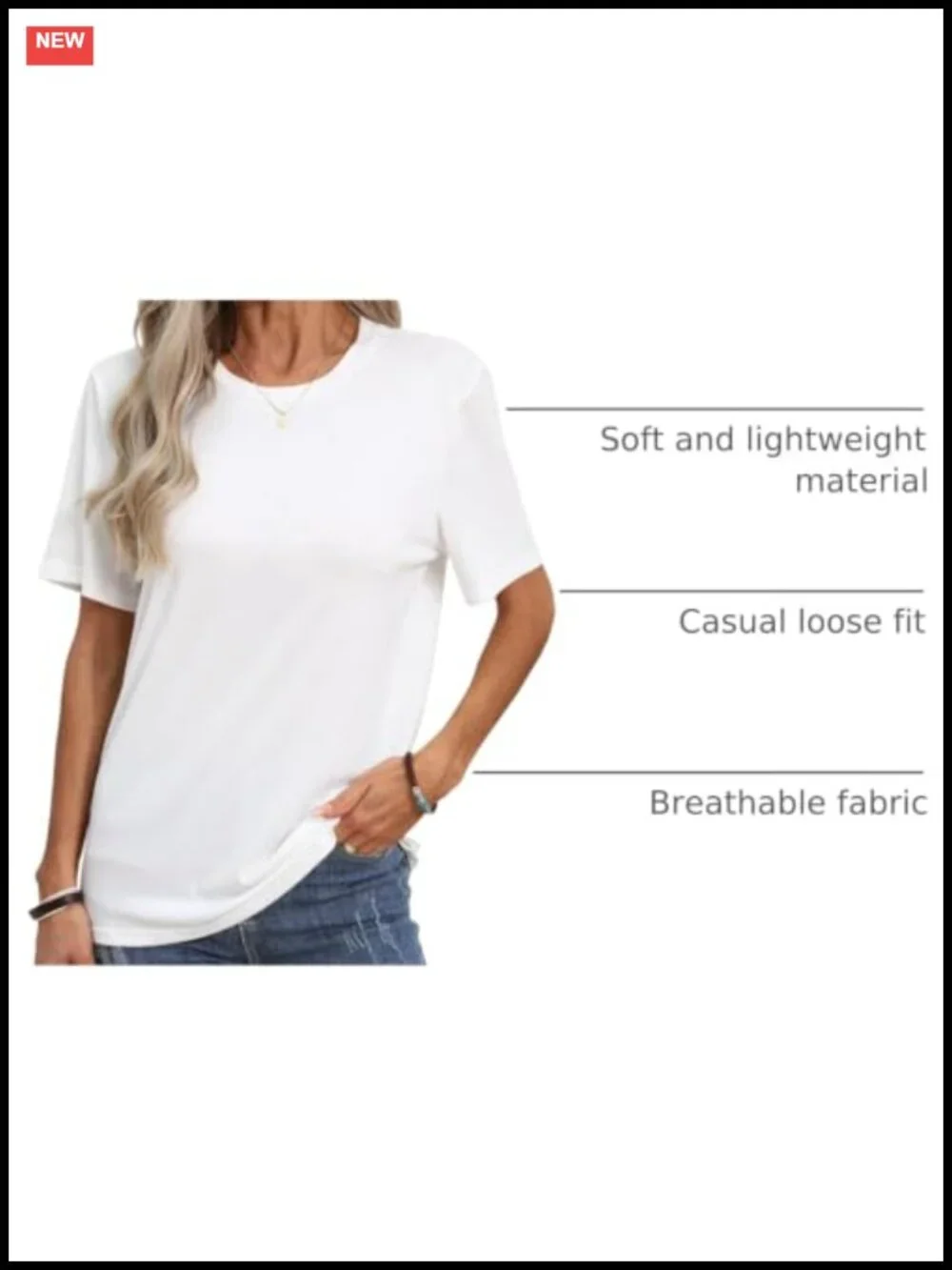 Funny Letter Print Graphic Tee - Cotton Blend Crew Neck Loose Fit Summer Top